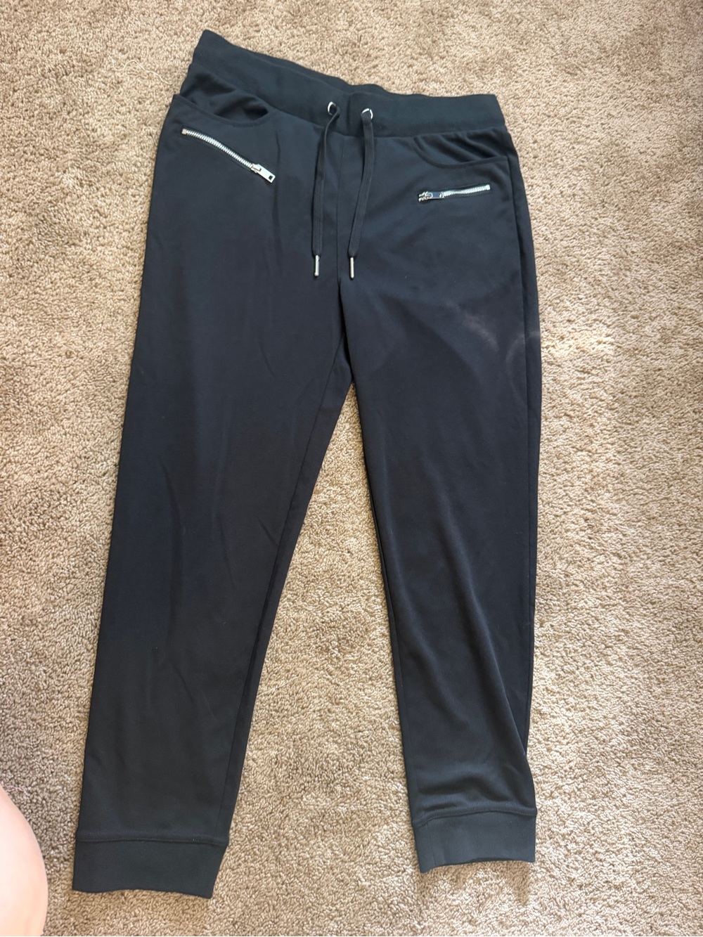 Black Drawstring Jogger Pants
